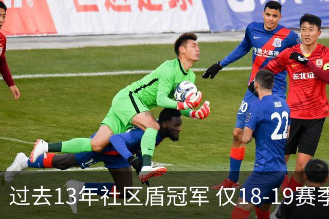 过去13年社区盾冠军 仅18-19赛季曼城夺当季英超